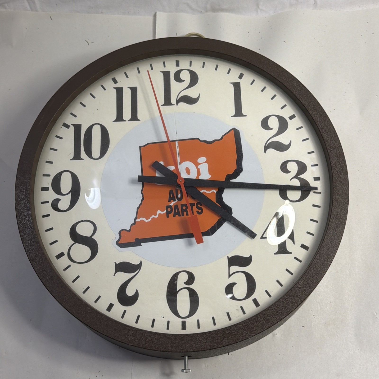 Old Vintage KOI Auto Parts Clock Advertising Seth Thomas Electric Car Advertisin