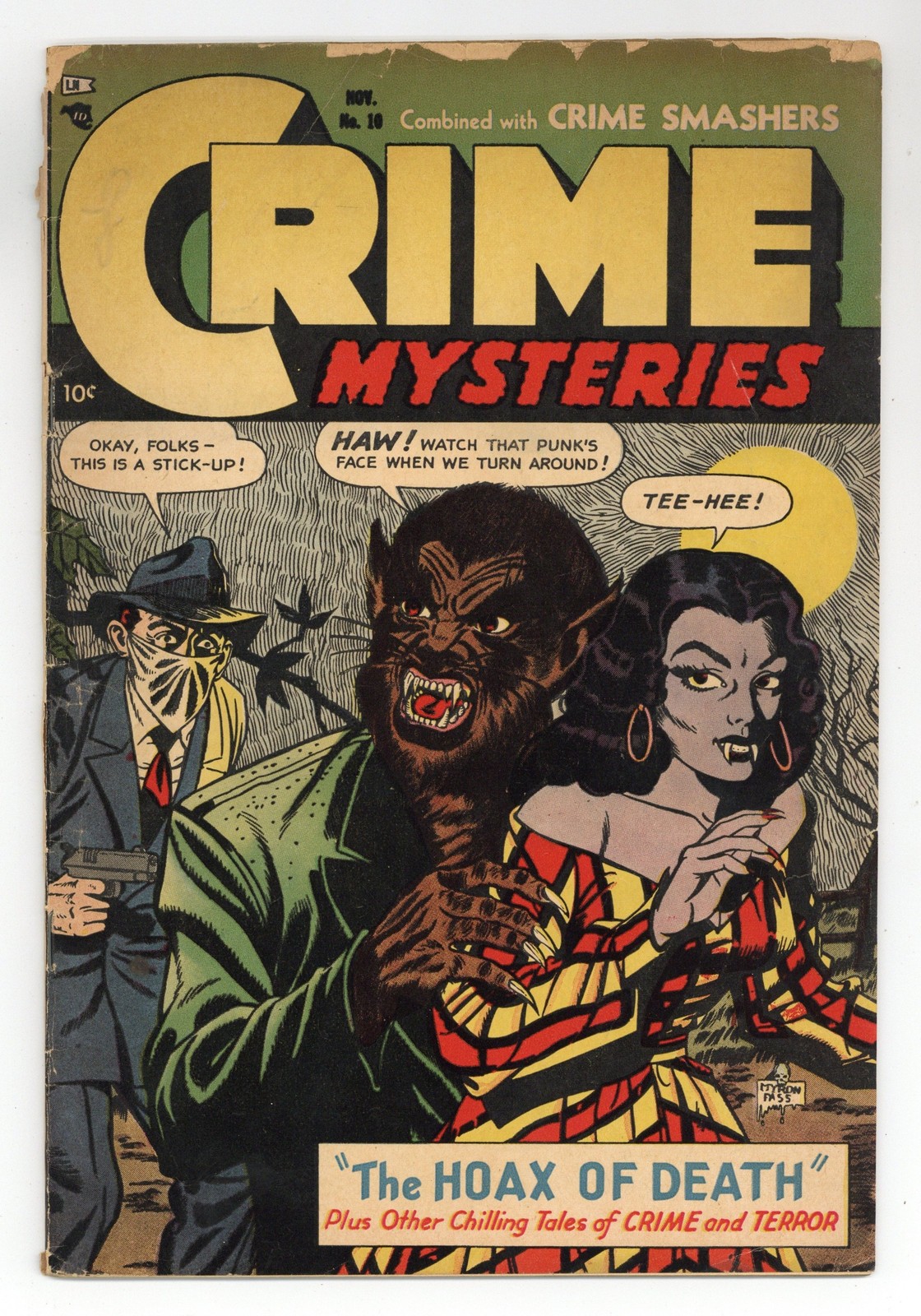 Crime Mysteries #10 GD- 1.8 1953
