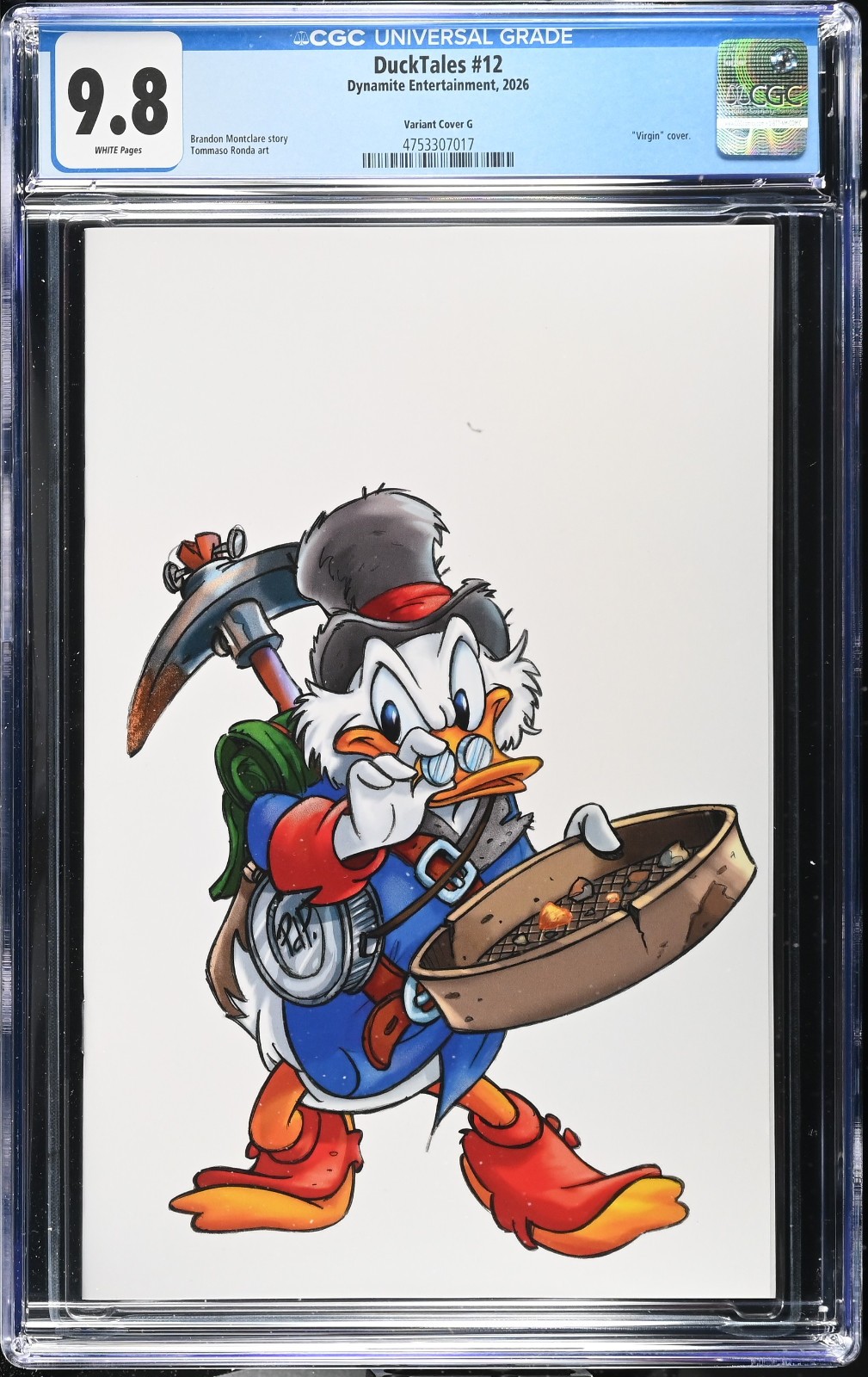 DuckTales #12 Animation Virgin G Variant CGC 9.8