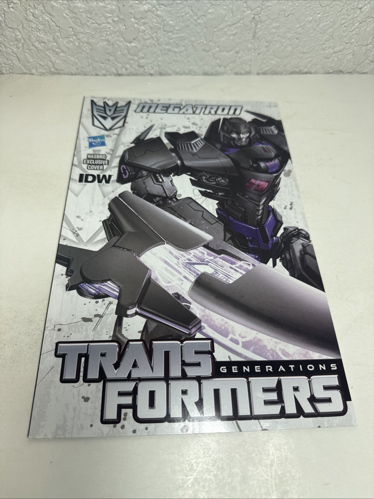 IDW Transformers Generations Comic Book MEGATRON Hasbro Exclusive Cover USED