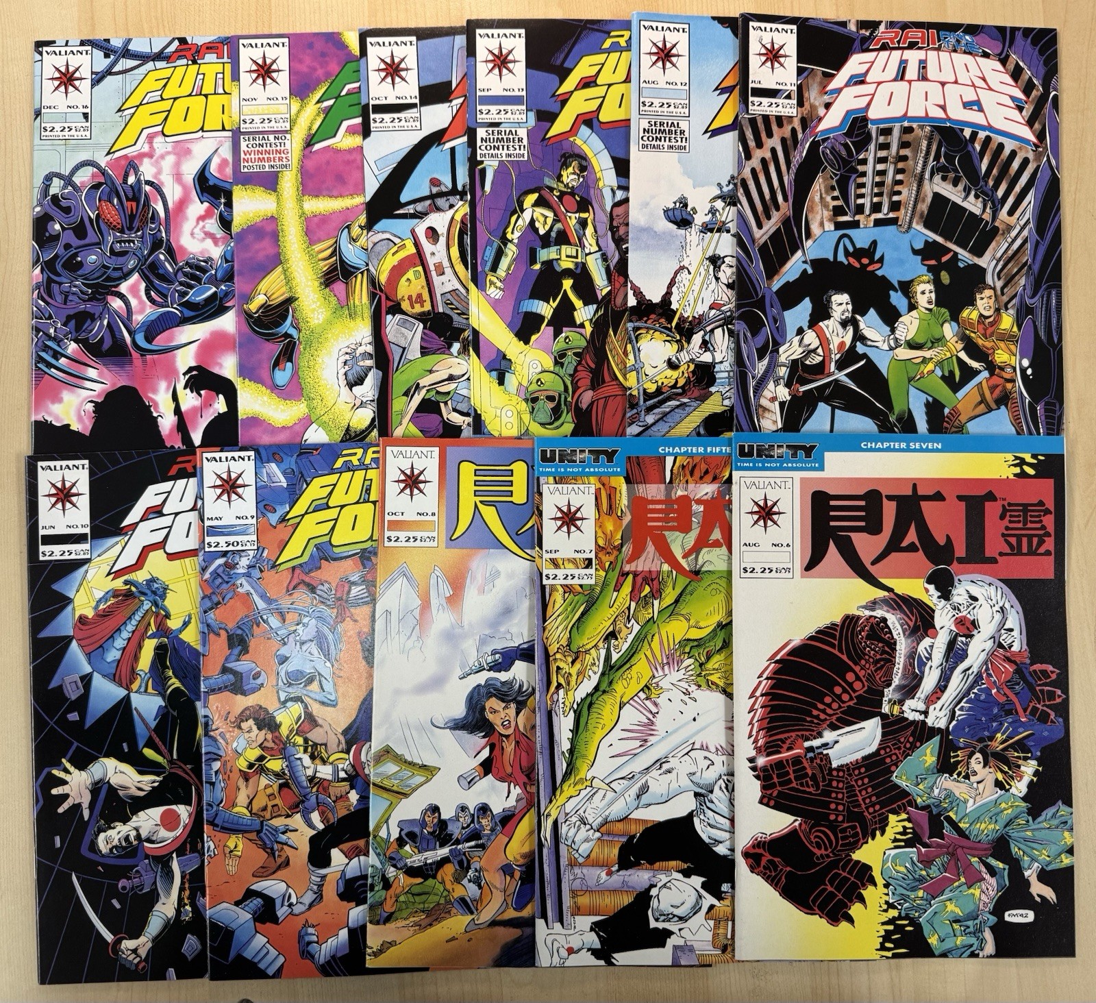 NM/NM+ Lot 11x Valiant Comics 1993 Rai #6 7 8 9 10 11 12 13 14 15 16