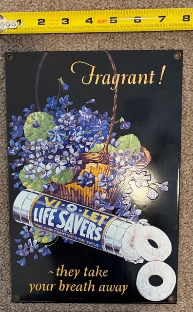 Lifesavers vintage porcelain sign