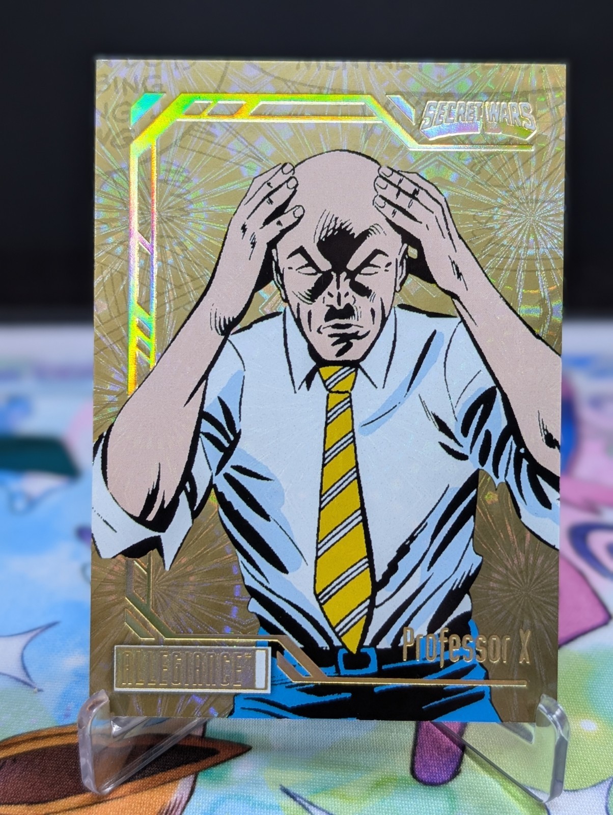 Upper Deck Marvel Allegiance Infinity Wars- Professor X 56 GOLD EXPLOSION 1/1
