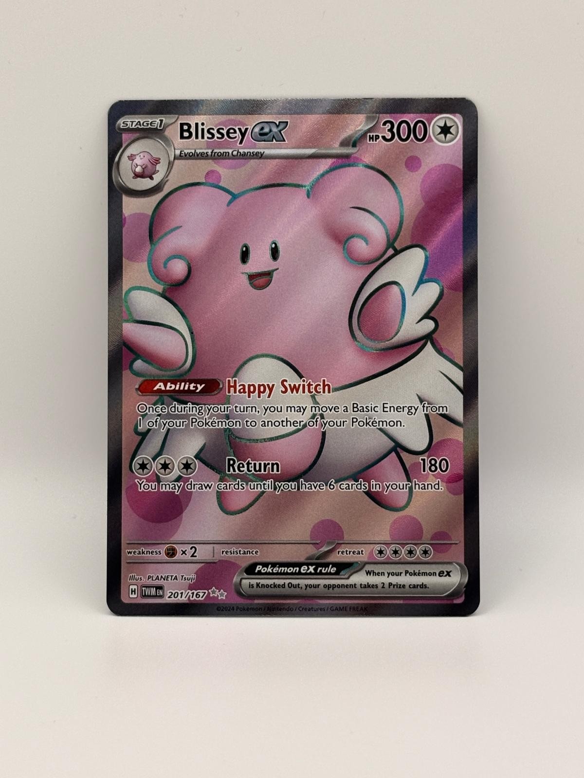 Blissey ex 201/167 Ultra Rare Twilight Masquerade Pokemon Holo NM