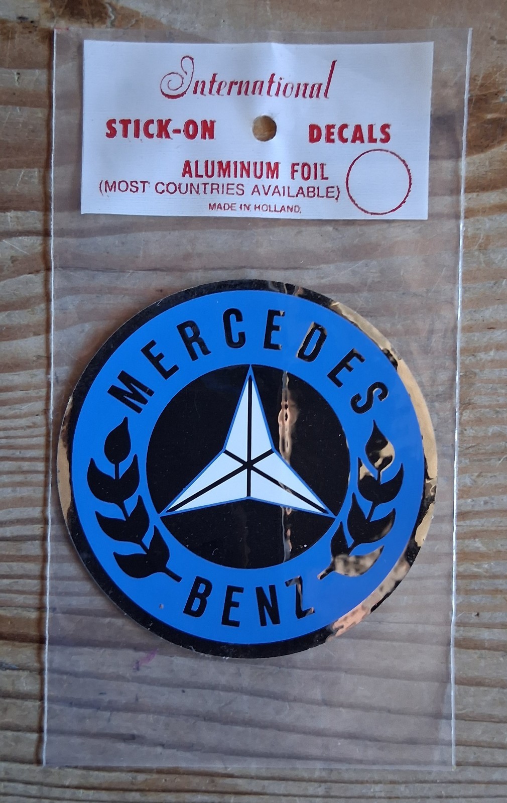 (TEN) NOS VINTAGE ALIMEX MERCEDES BENZ DECALS/STICKERS MADE IN HOLLAND