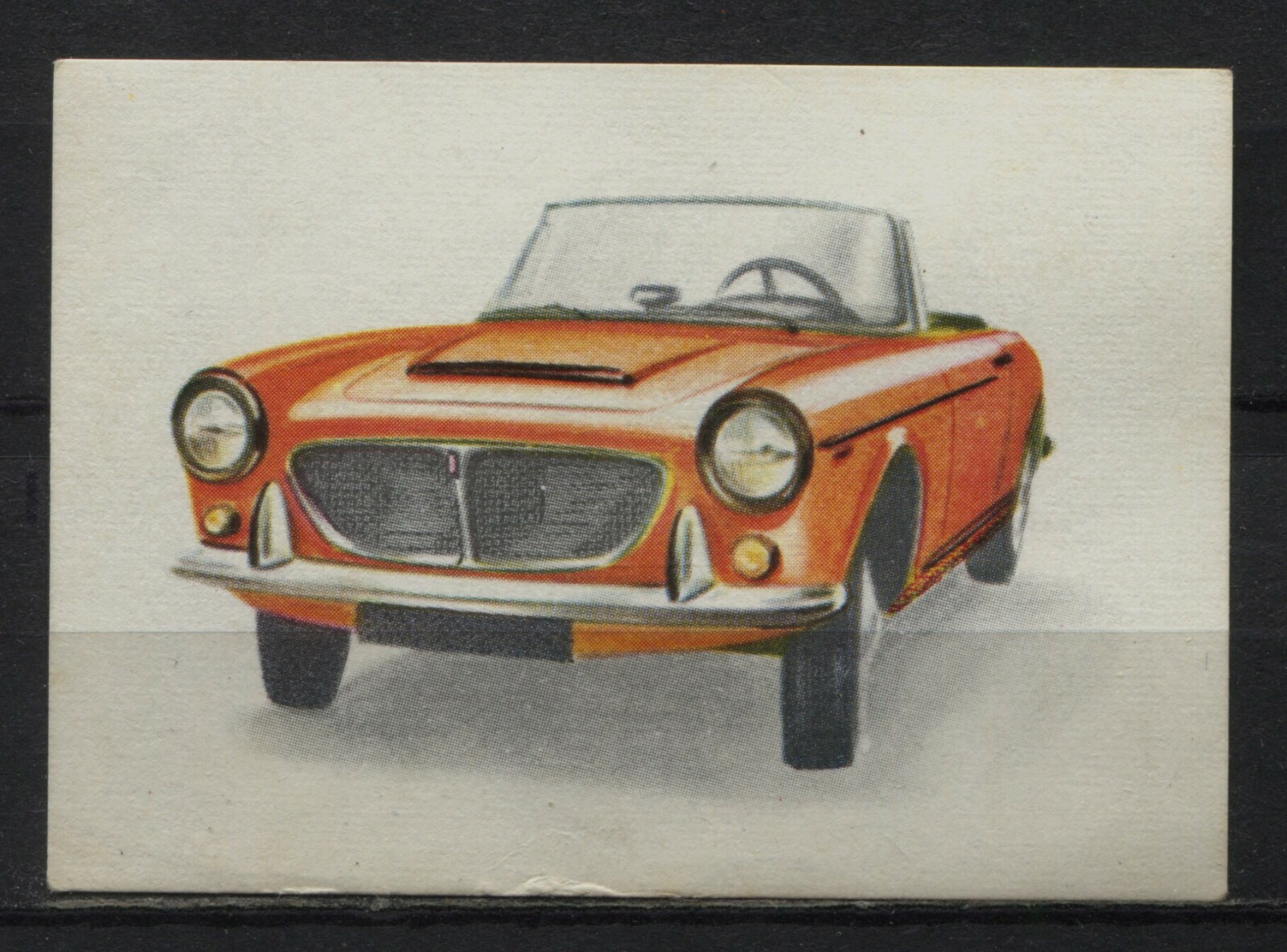 Fiat 1200 Cabriolet 1962 Vintage 1960s Dutch Trading Card No. 92