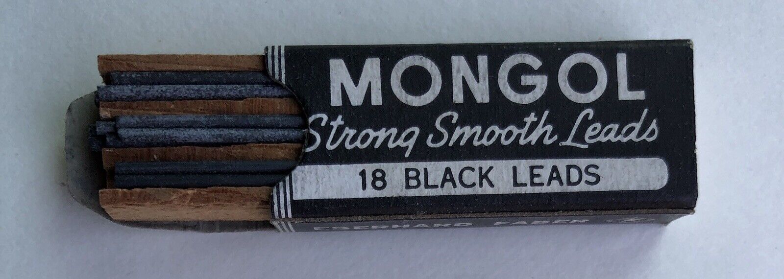 Vintage Eberhard Faber MONGOL Mechanical Pencil Lead 1.18mm HB Soft NOS 18pk USA