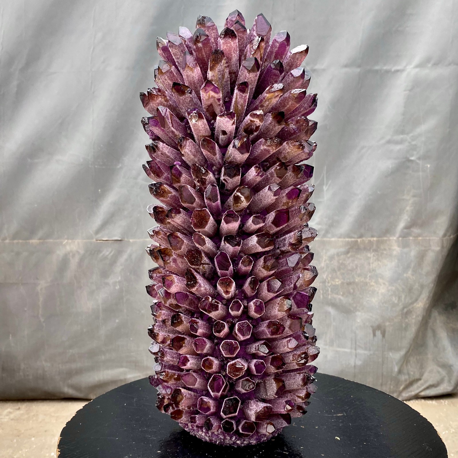 28.54LB New find purple Phantom Quartz Crystal Cluster mineral samples healing