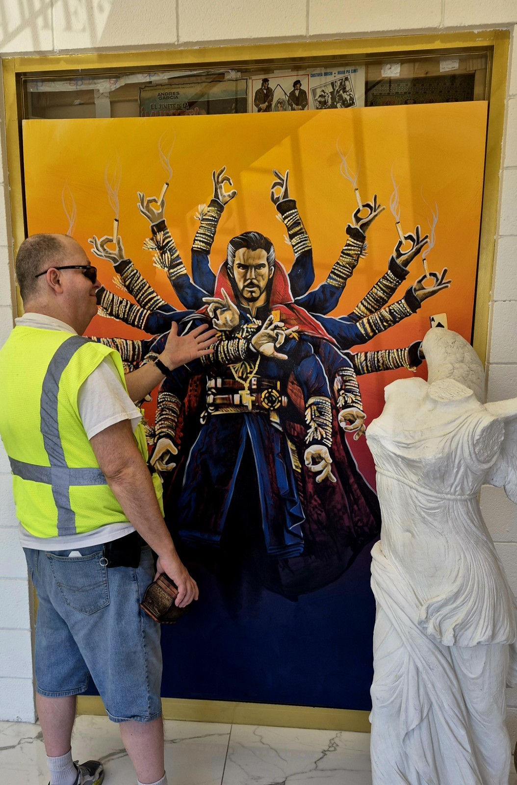 DR. STRANGE orig Oil Painting XLARGE 7' X 5'