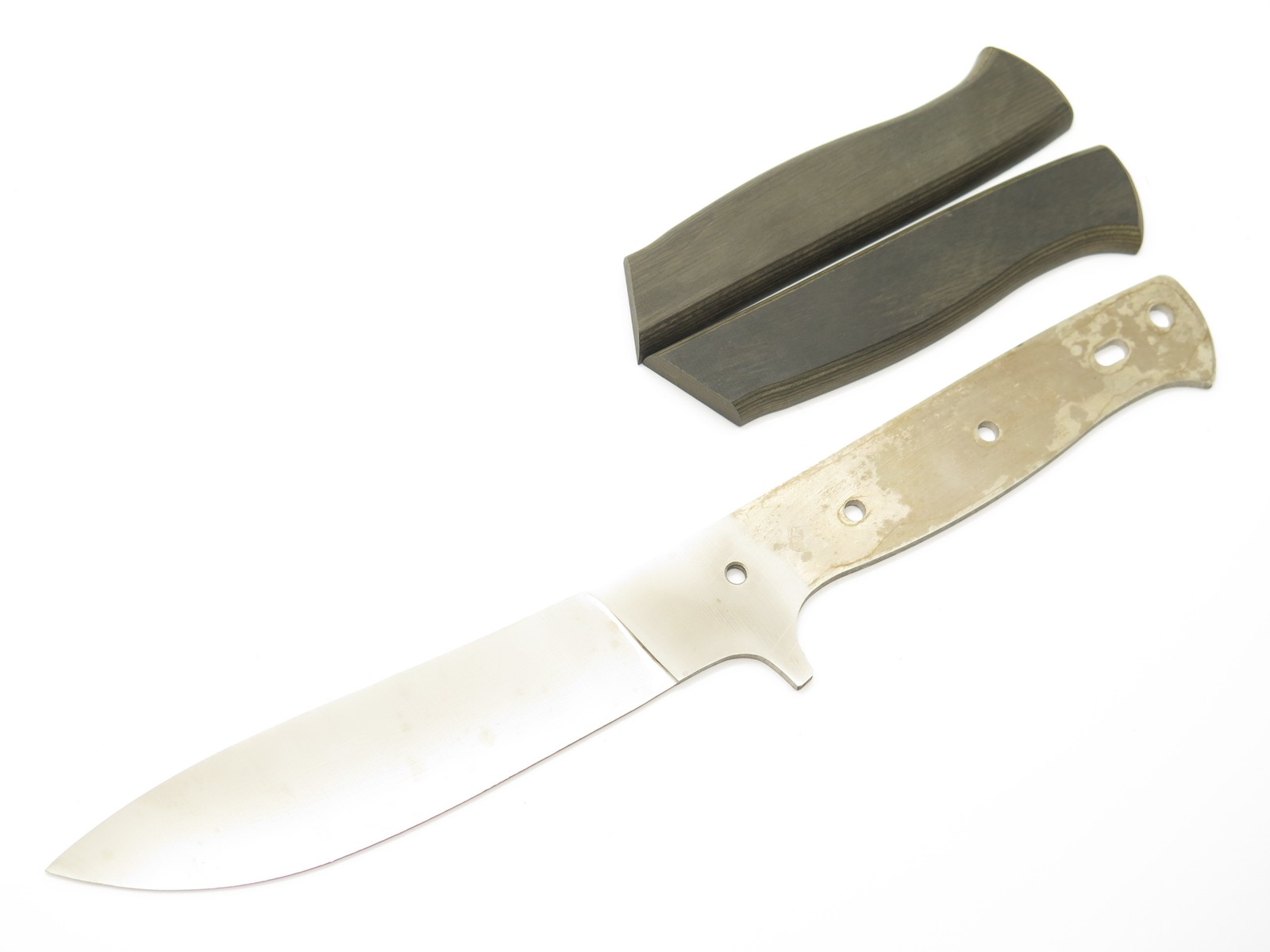 Vtg Mac Seki Japan Tak Fukuta AUS8A Hunting Skinner Fixed Knife Blade Blank Vtg Mac Seki Japan Tak Fukuta AUS8A Hunting Skinner Fixed Knife Blade Blank