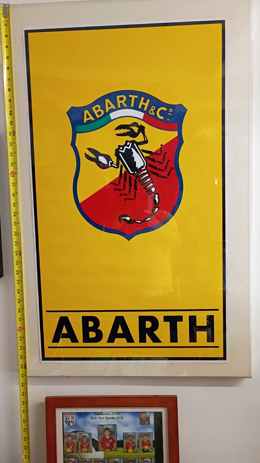 Original Vintage ABARTH Logo Poster From Fanatical Collector