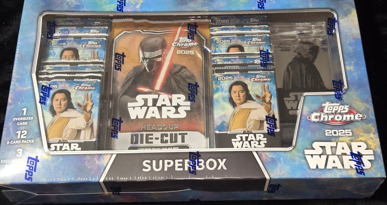 Topps Chrome Star Wars Super Box 2025 Costco Exclusive Trading Cards -