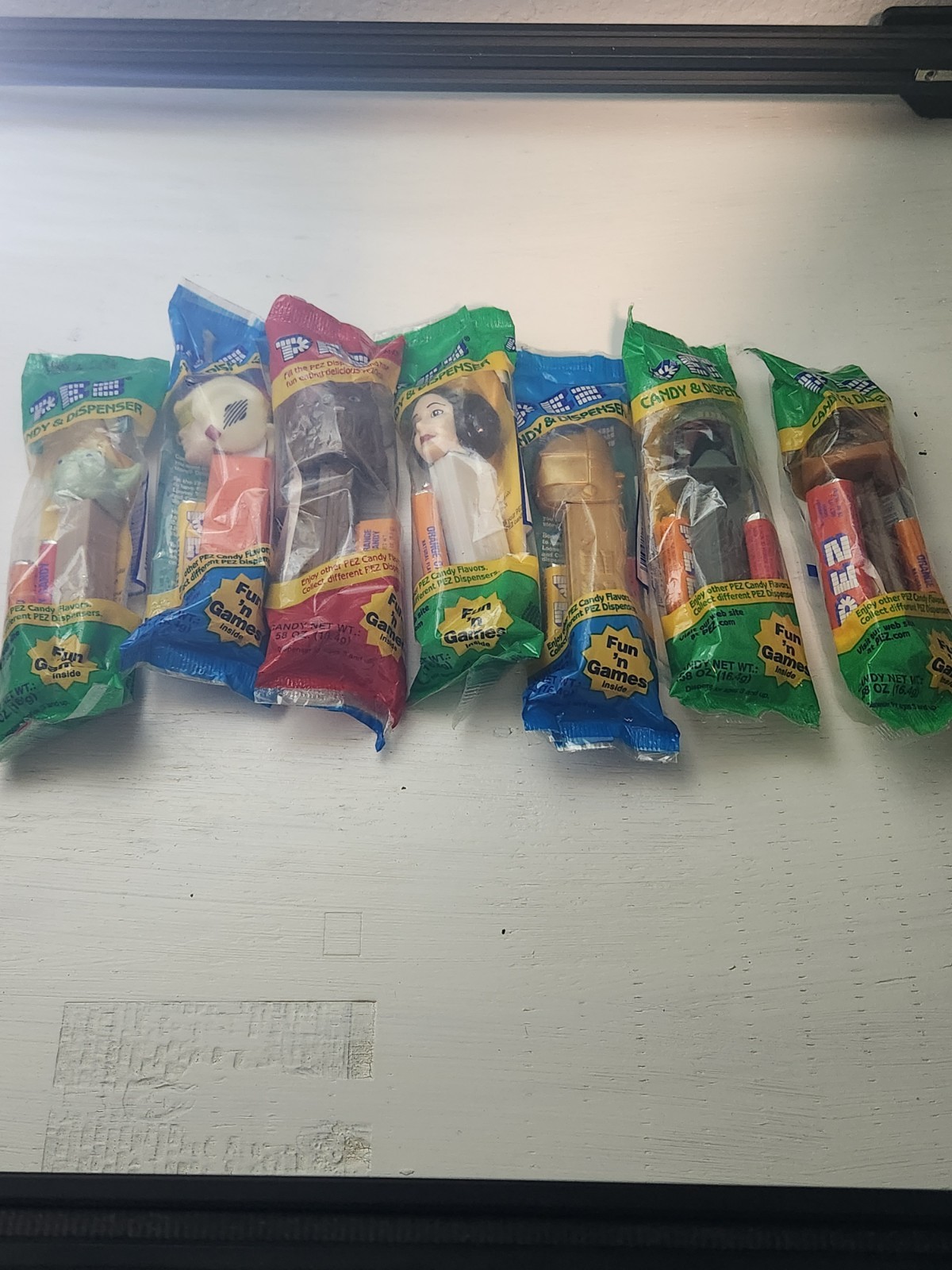 VINTAGE 1990s STAR WARS PEZ DISPENSERS LOT OF 7 - FACTORY SEALED