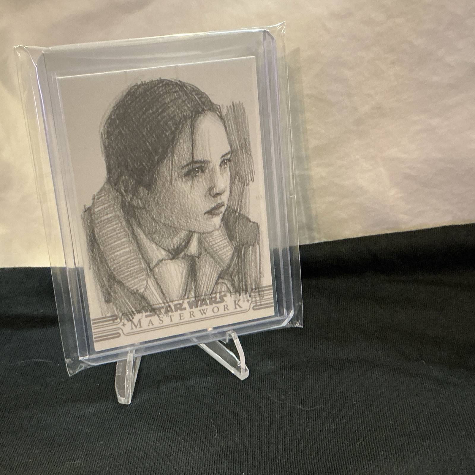 2025 Topps Star Wars Masterwork Jyn Eros SKETCH AUTO 1/1 Andrew Fry