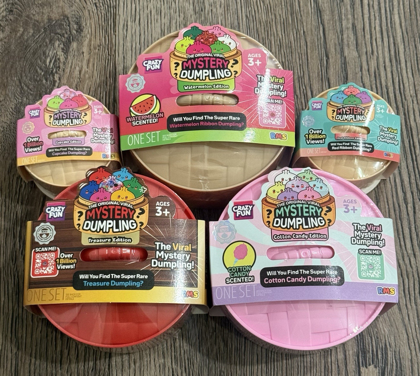 Five Below RMS Viral Squishy Mystery Dumpling Lot Of 5 - 100% Authentic