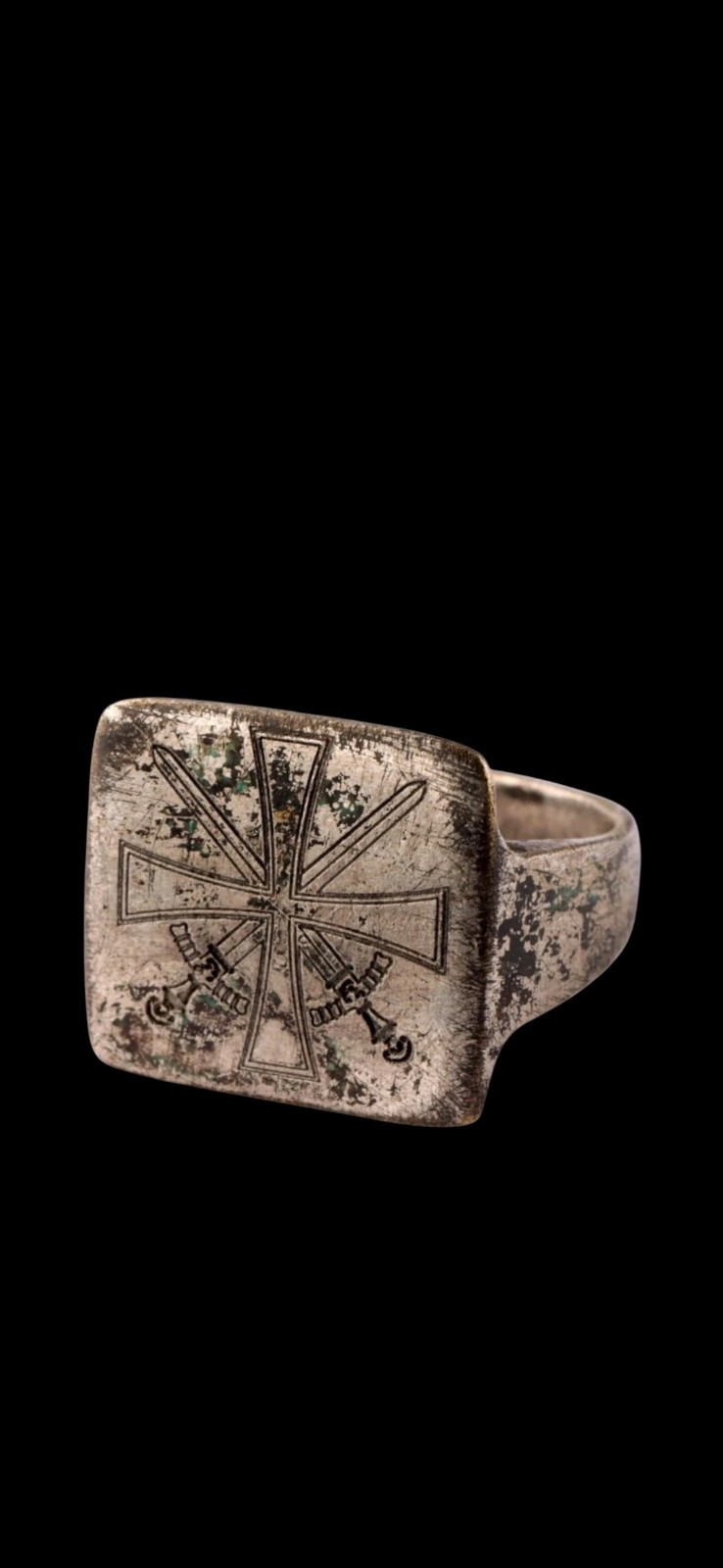 Unique Antique ring Ww2 Era Central European 