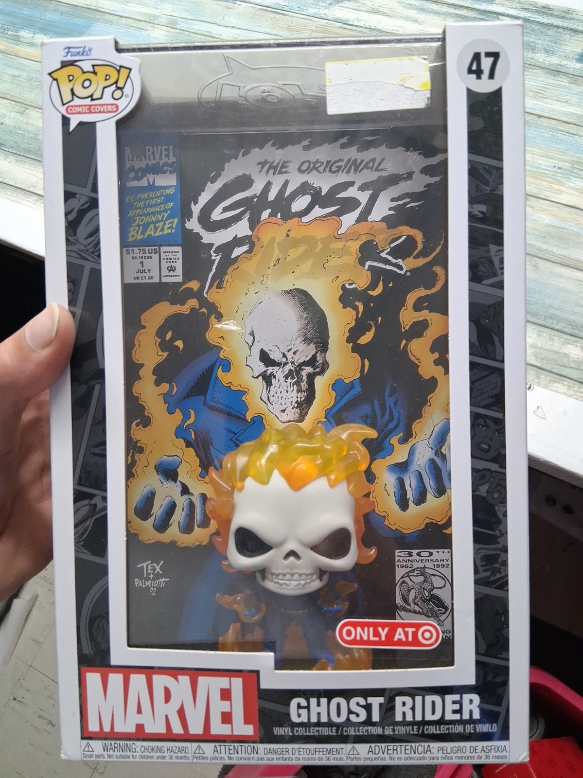 Funko Pop Comic Book Cover with Case: Marvel - Ghost Rider - Target (Exclusive)