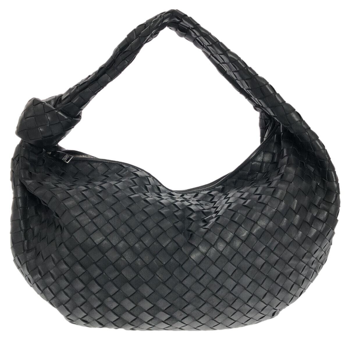 Auth BOTTEGA VENETA Medium Jodie - Black Leather B08544889H Shoulder Bag