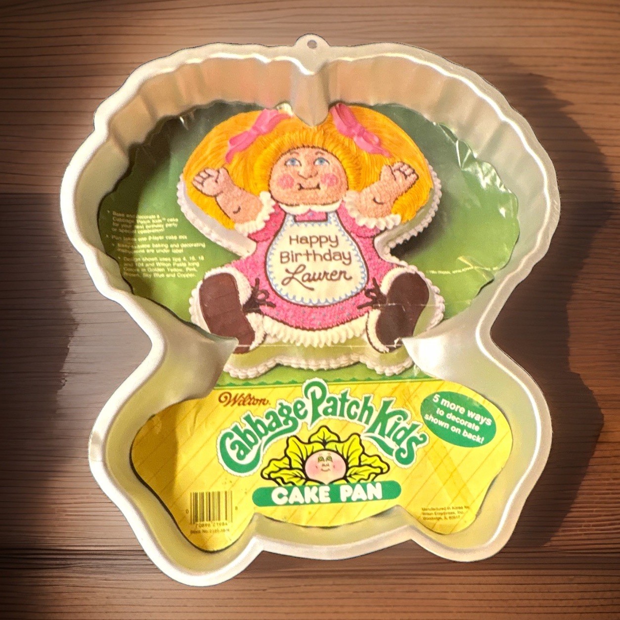 Vintage 1984 Wilton Cabbage Patch Kids Aluminum Doll Cake Pan 2105-1984 w/Insert