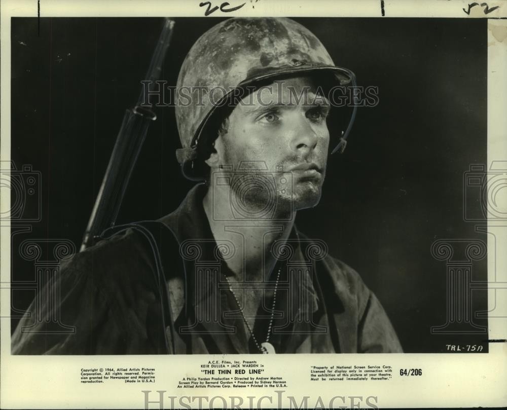 1964 Press Photo Keir Dullea in battle plays in 