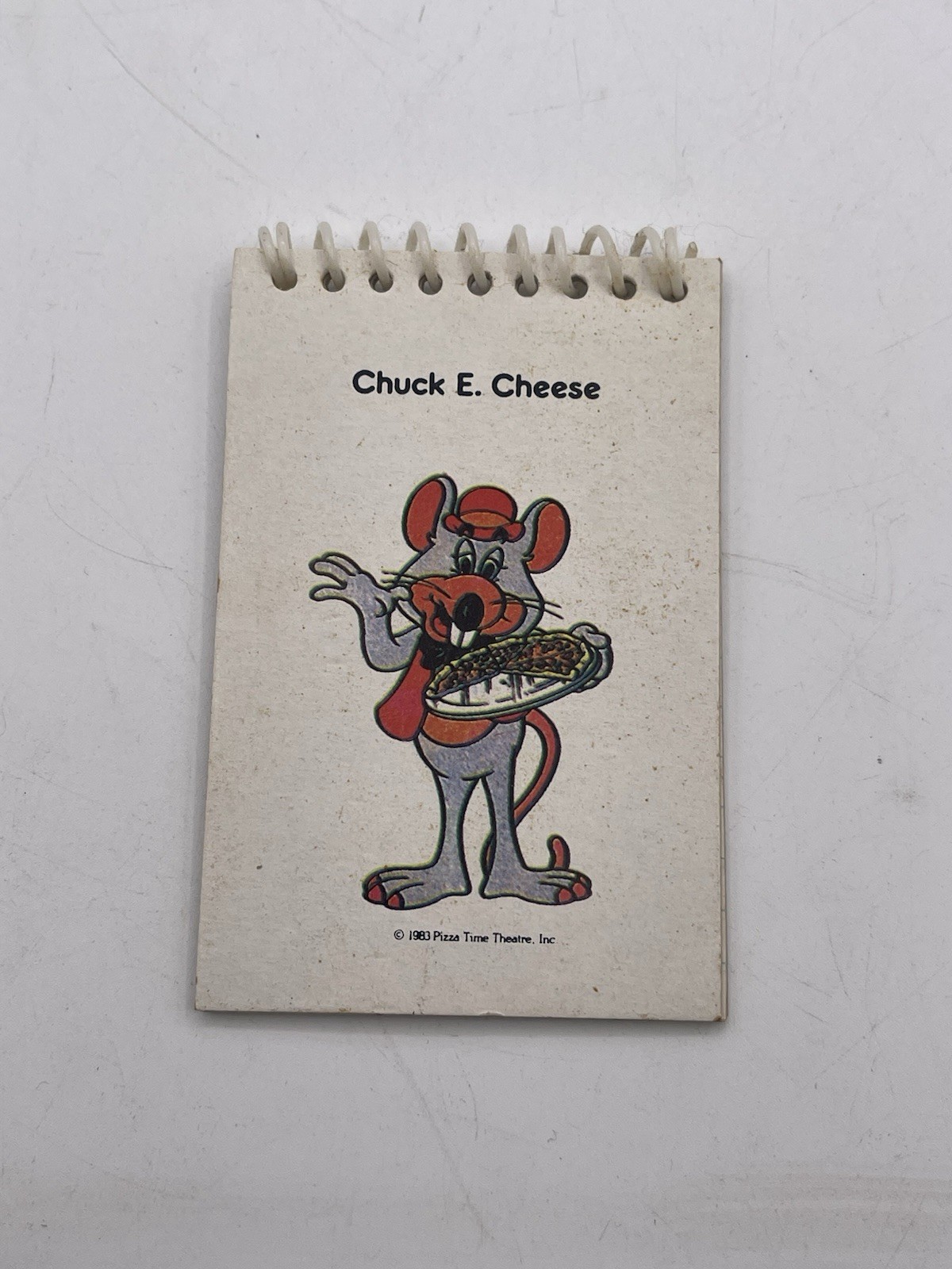 Vintage Rare 1983 Chuck E Cheese Notepad Pizza Time Theatre Inc Made in Taiwan