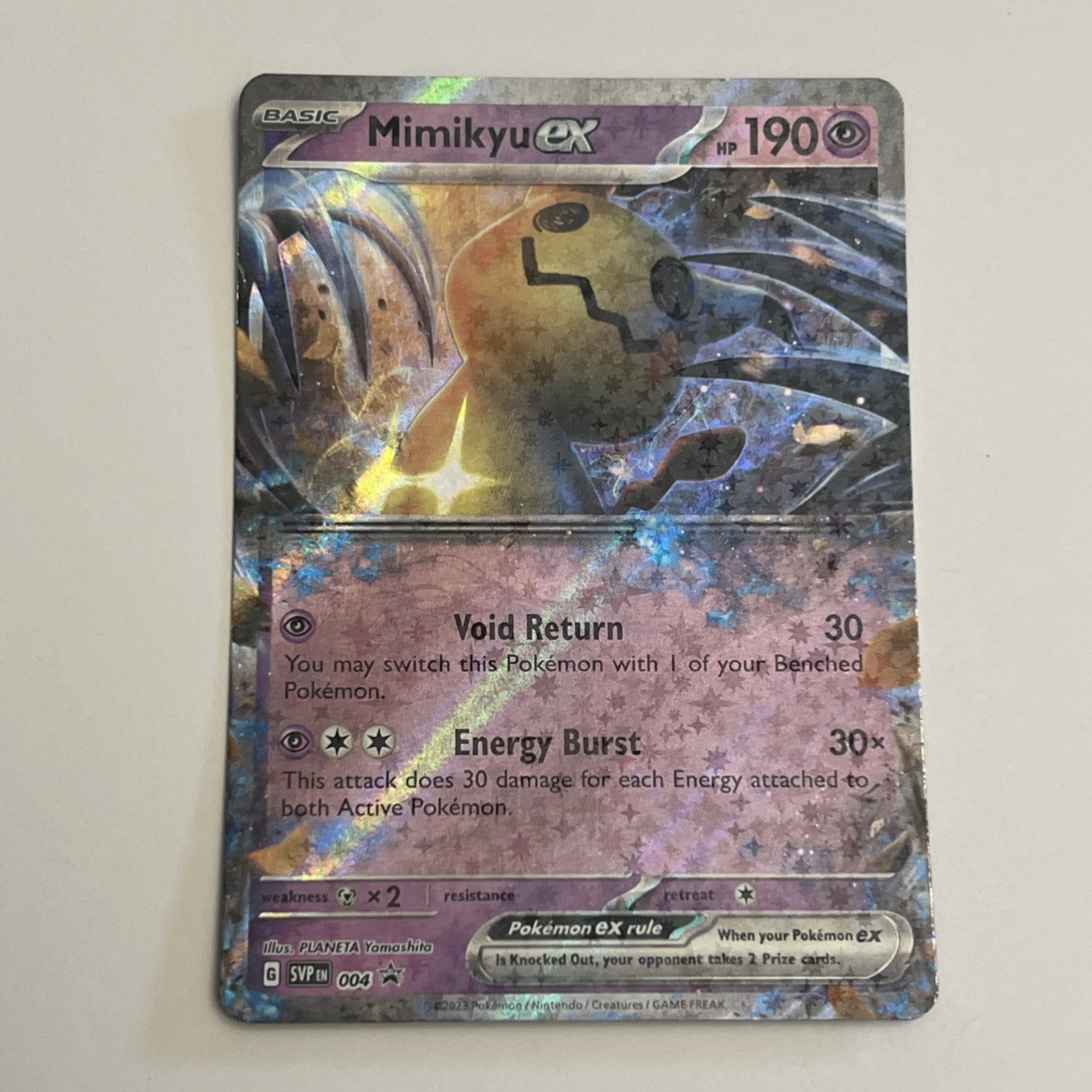 2023 Pokemon Mimikyu EX Black Star Promos 004 Holo