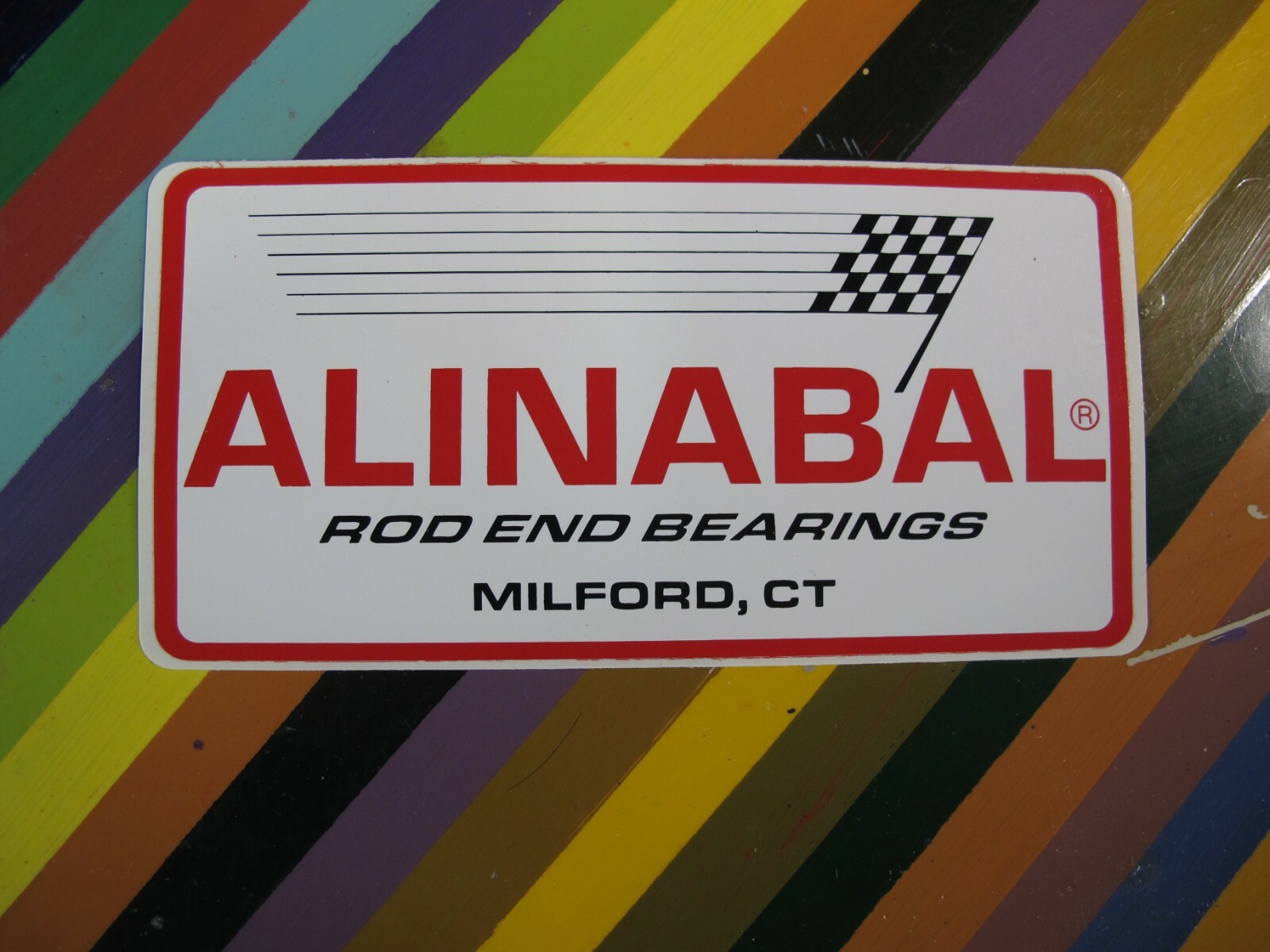 vtg 1980s 1990s Auto Racing sticker - Hill Valley B&M Justice Synergyn Weiand