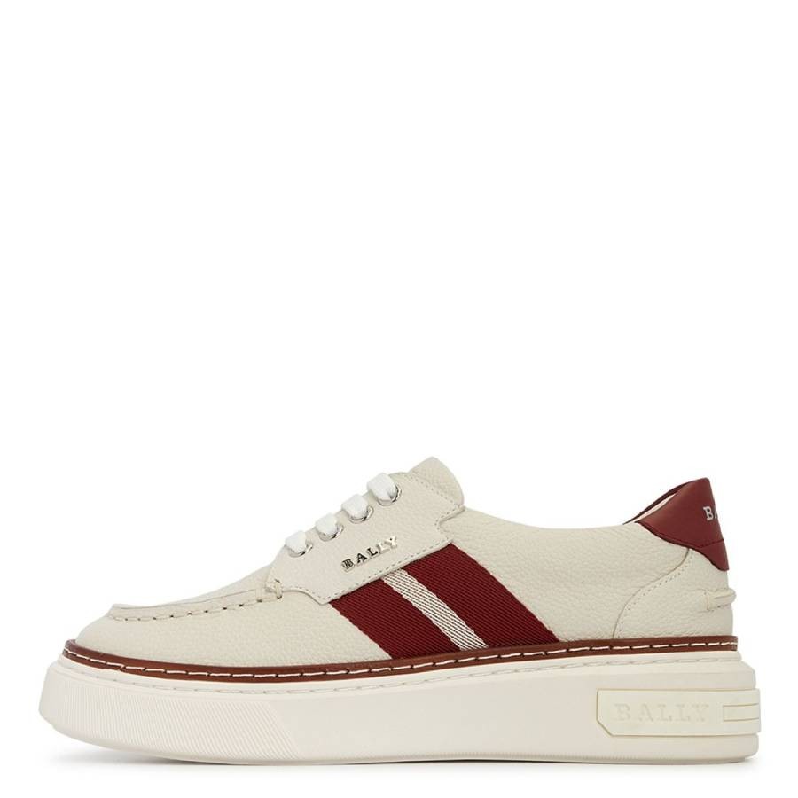 Bally Mael Leather Low-Top Sneakers, Brand Size 5 ( US Size 6 )