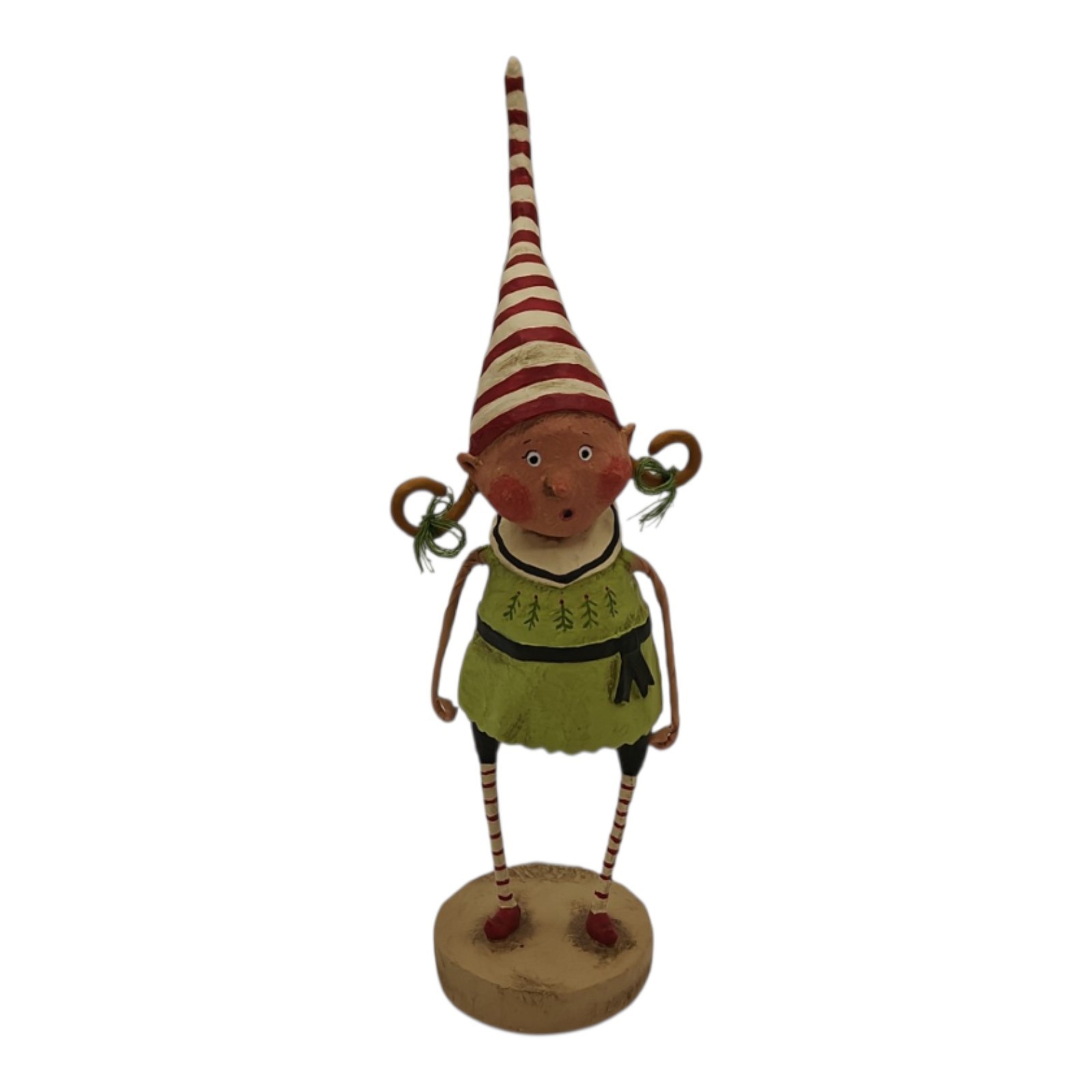 Vintage Lori Mitchell Tootsie Twinkle Girl Elf Statue Figurine Xmas