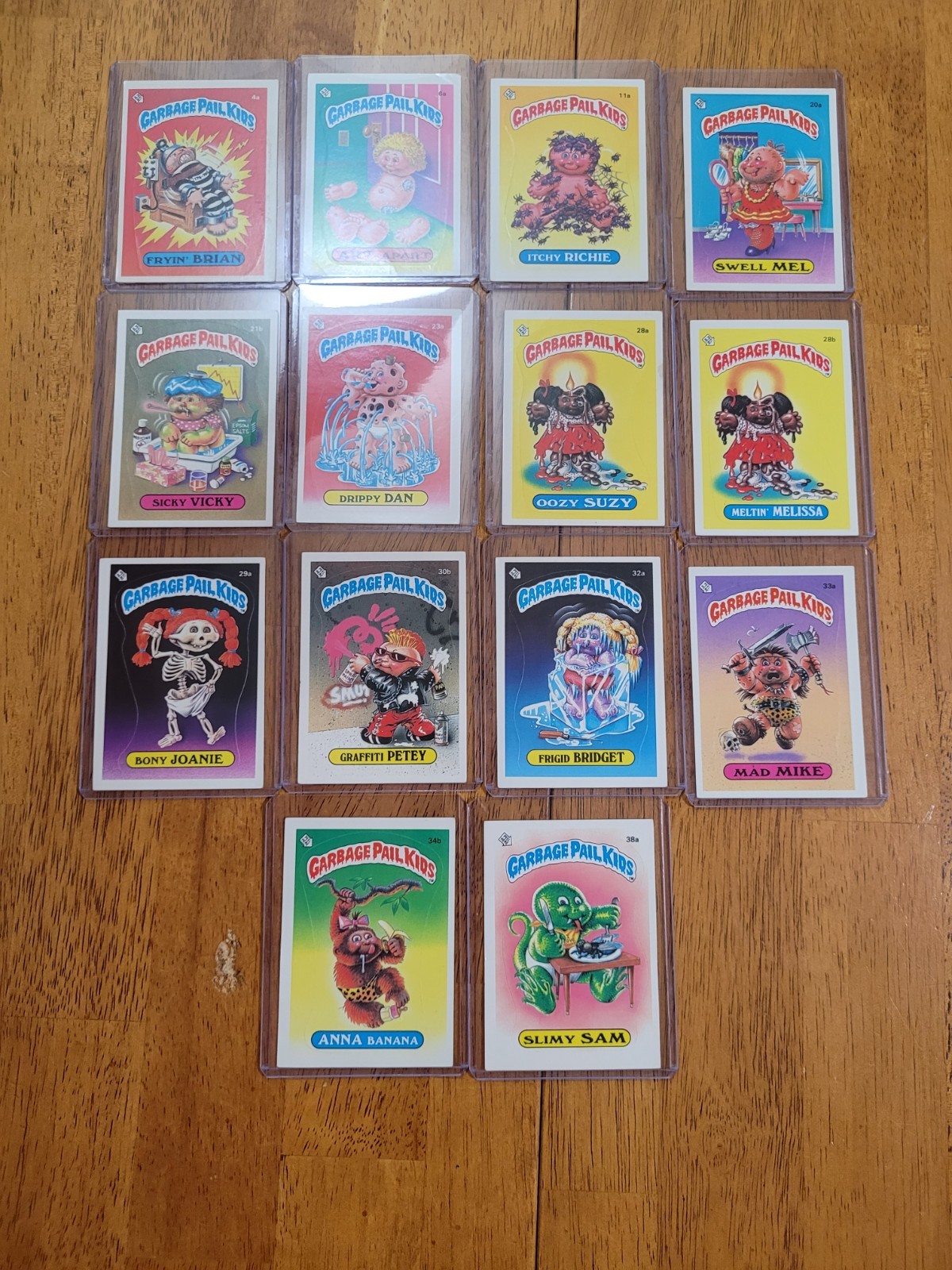 Vintage 1985 Series 1 Garbage Pail Kids Sticker Card Lot Of 14 Wow GPK