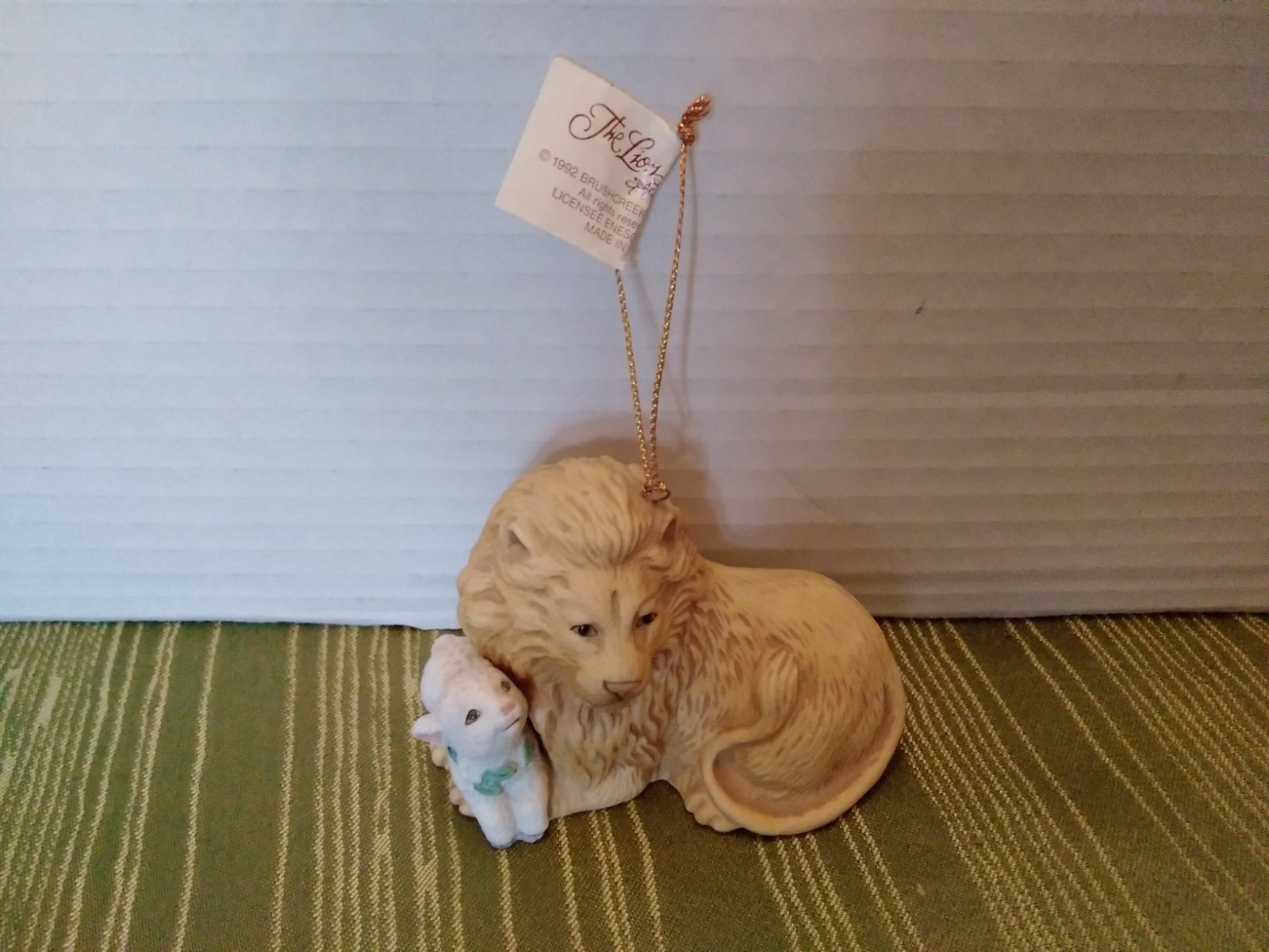 Christmas Ornament The Lion and The Lamb Vintage 1992 Brushcreek Creative Christmas Ornament The Lion and The Lamb Vintage 1992 Brushcreek Creative