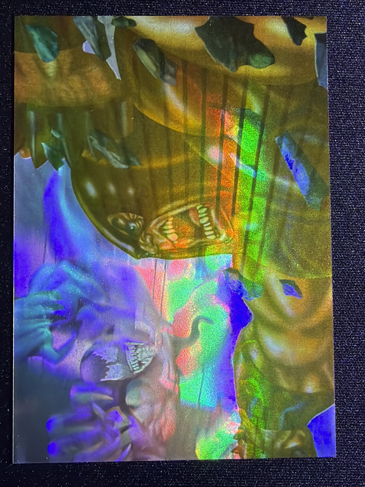 1995 Fleer Ultra Spider-man HoloBlast Venom vs. Juggernaut Card 5 of 6