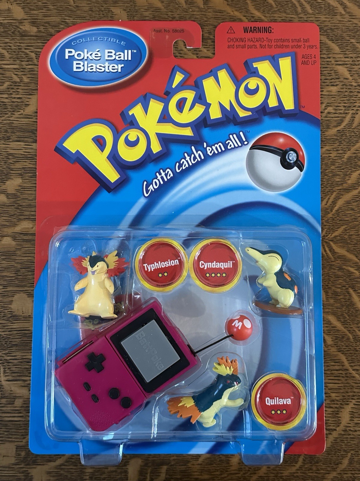 Brand New 2000 Pokemon Poke Ball Blaster Typhlosion Cyndaquil Quilava Rare HTF