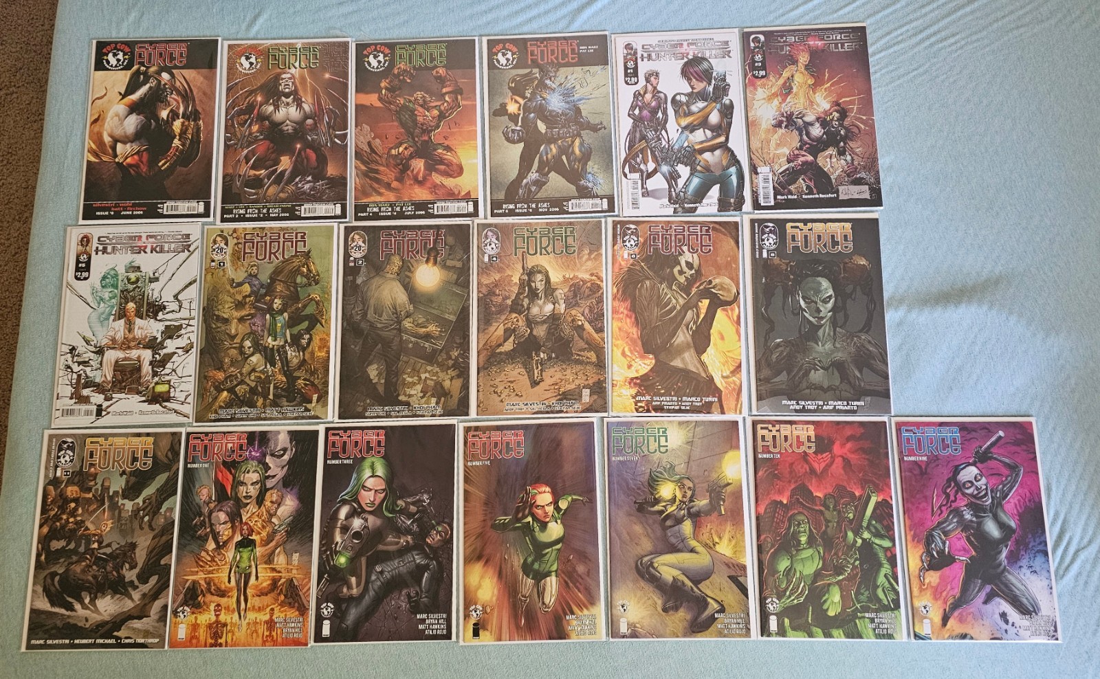 CYBERFORCE # 0-6 (2006) + 1-11 (2012) + 1-11 (2018) + HUNTER KILLER 1-5 FULL RUN