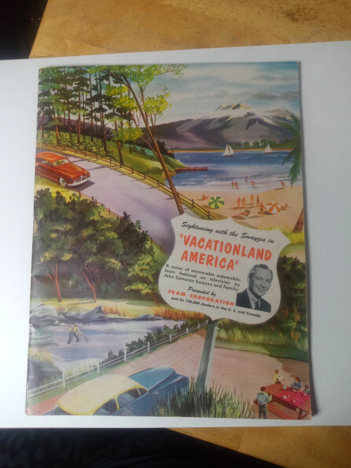 FRAM FILTERS 1953 Vacationland America Booklet AWESOME ADS Mid Century 
