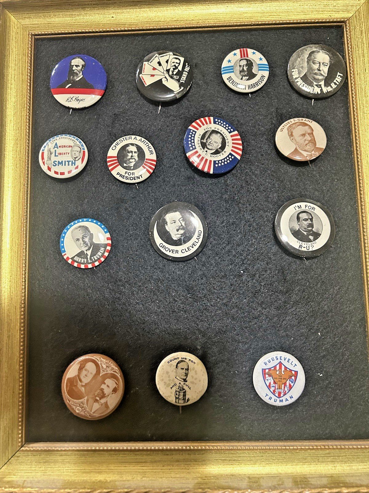 VINTAGE PINBACKS POLITICAL PRESISENTIAL PINS 14 TOTAL
