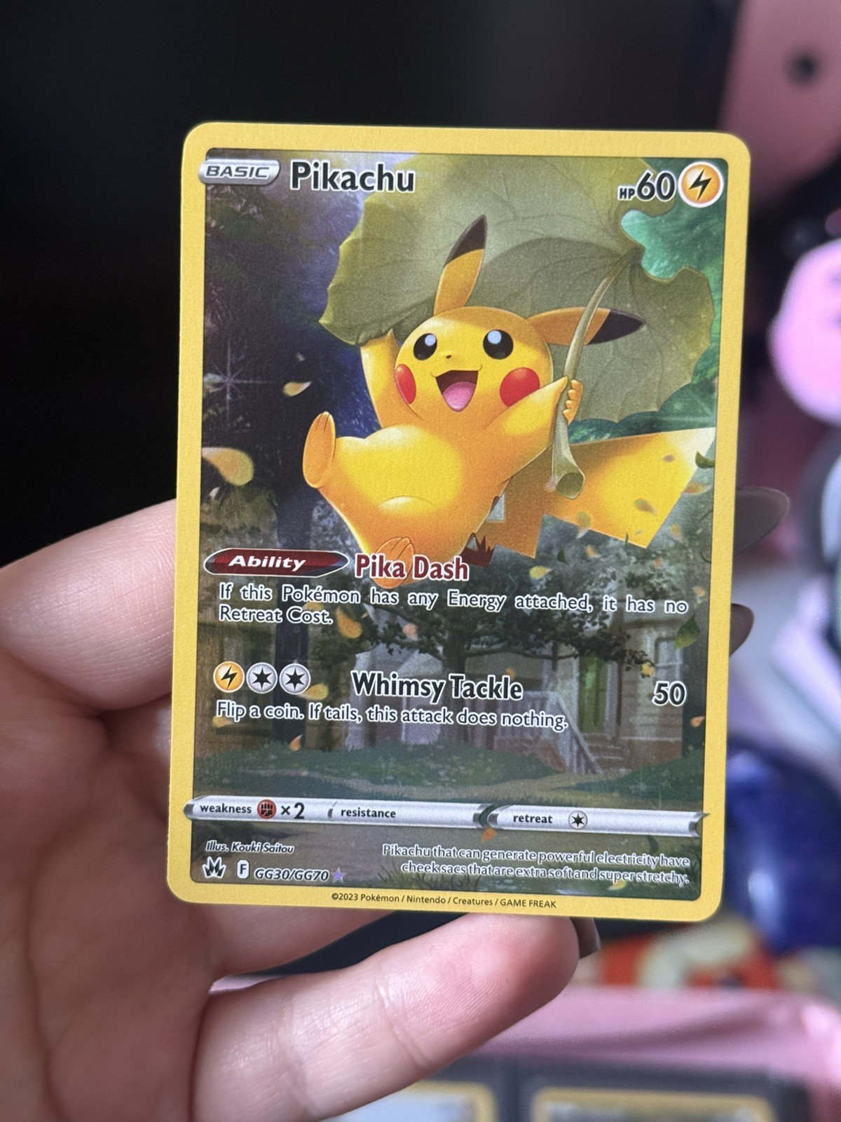 Pokemon TCG Pikachu GG30/GG70 Crown Zenith