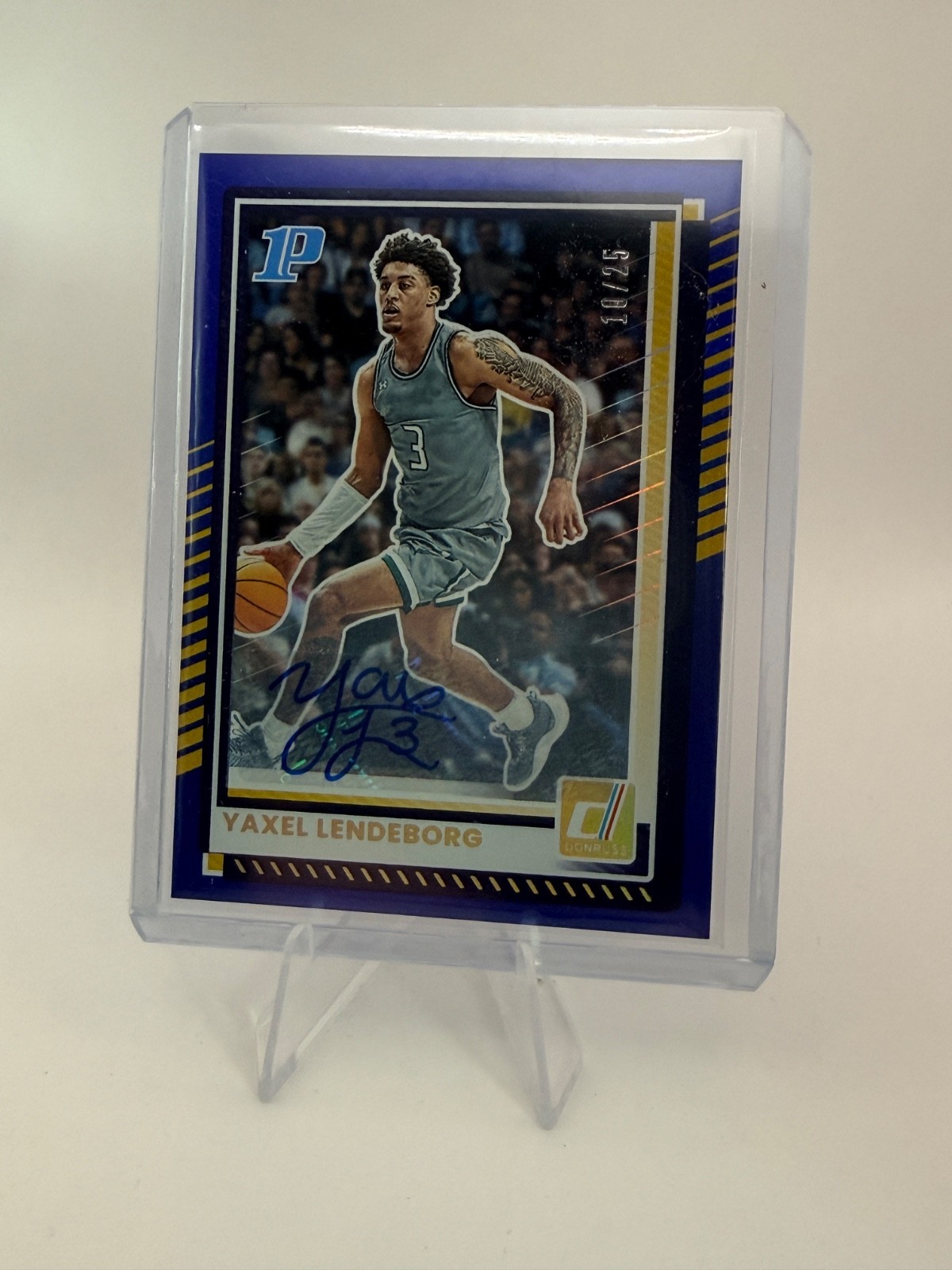 2025-26 Panini Donruss YAXEL LENDIBORG Autograph Blue 10/25