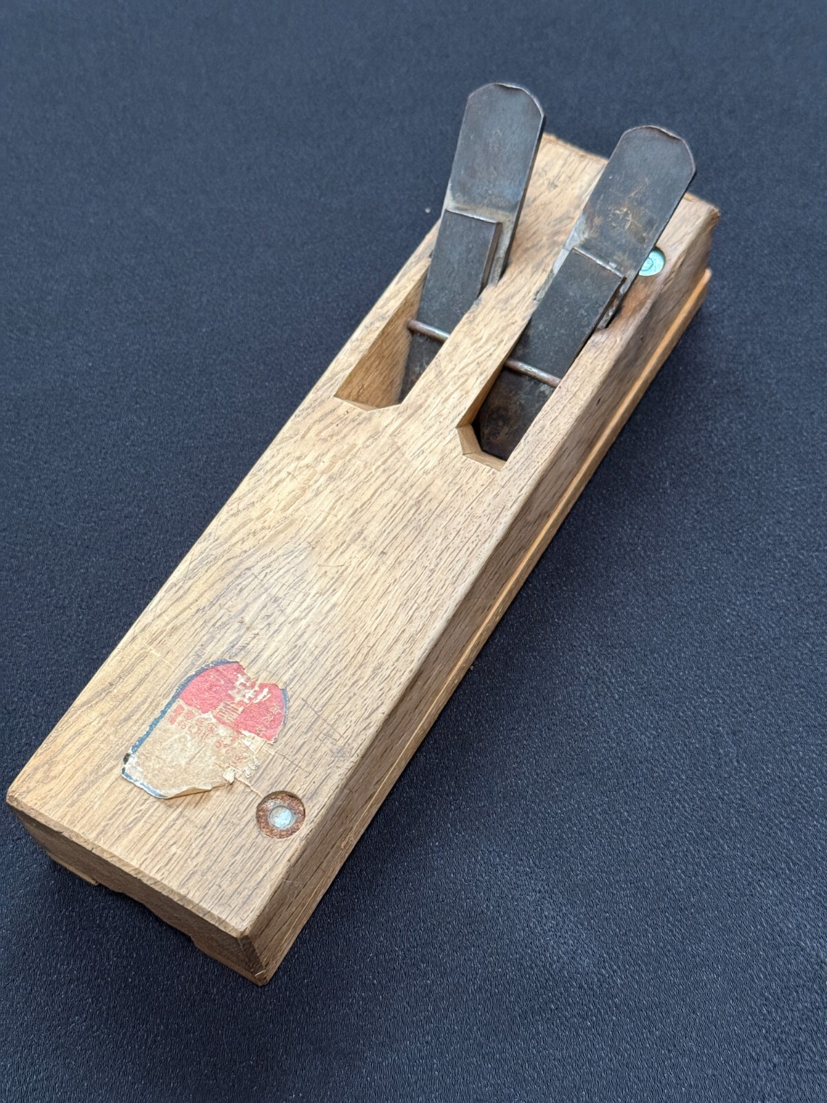 Kiyotada Rare Inro Kanna Japanese Double-blade Male-tenon Plane 20mm 清忠 印籠鉋