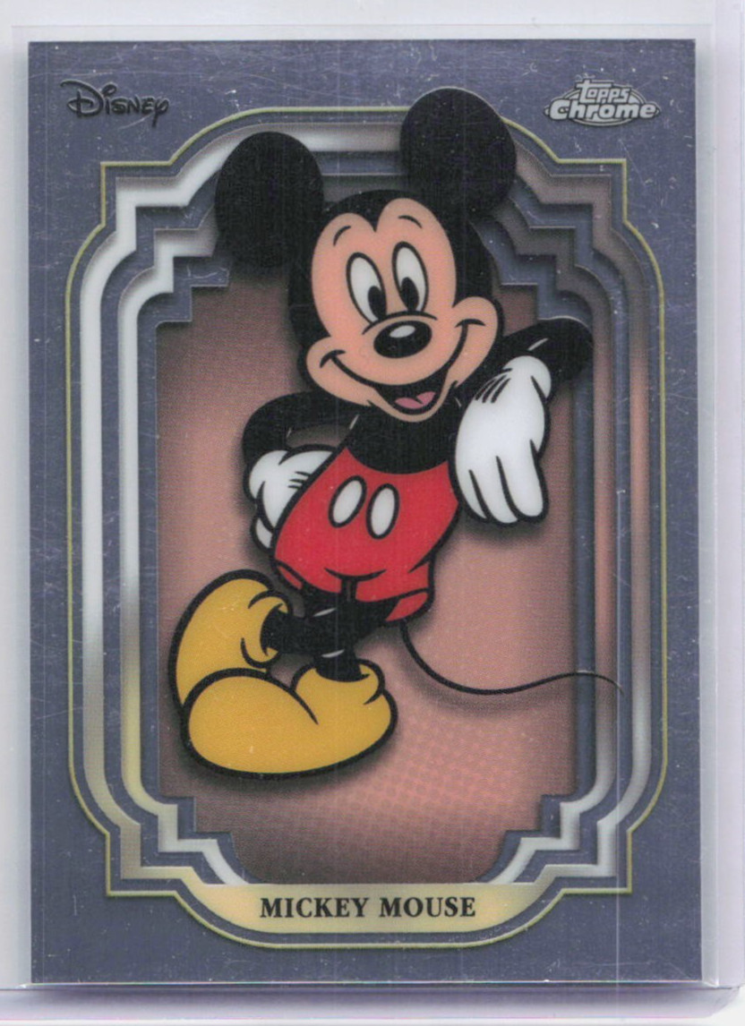 2024 TOPPS CHROME DISNEY MICKEY MOUSE #1 BASE SHORT PRINTED PRODUCT