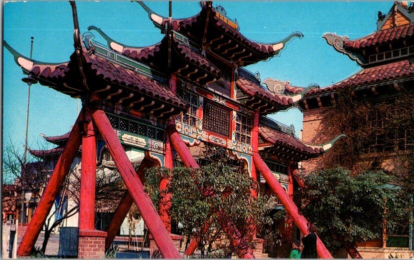 Vintage Postcard New Chinatown CA California Gateway Pai-Lou C-193 Vintage Postcard New Chinatown CA California Gateway Pai-Lou C-193
