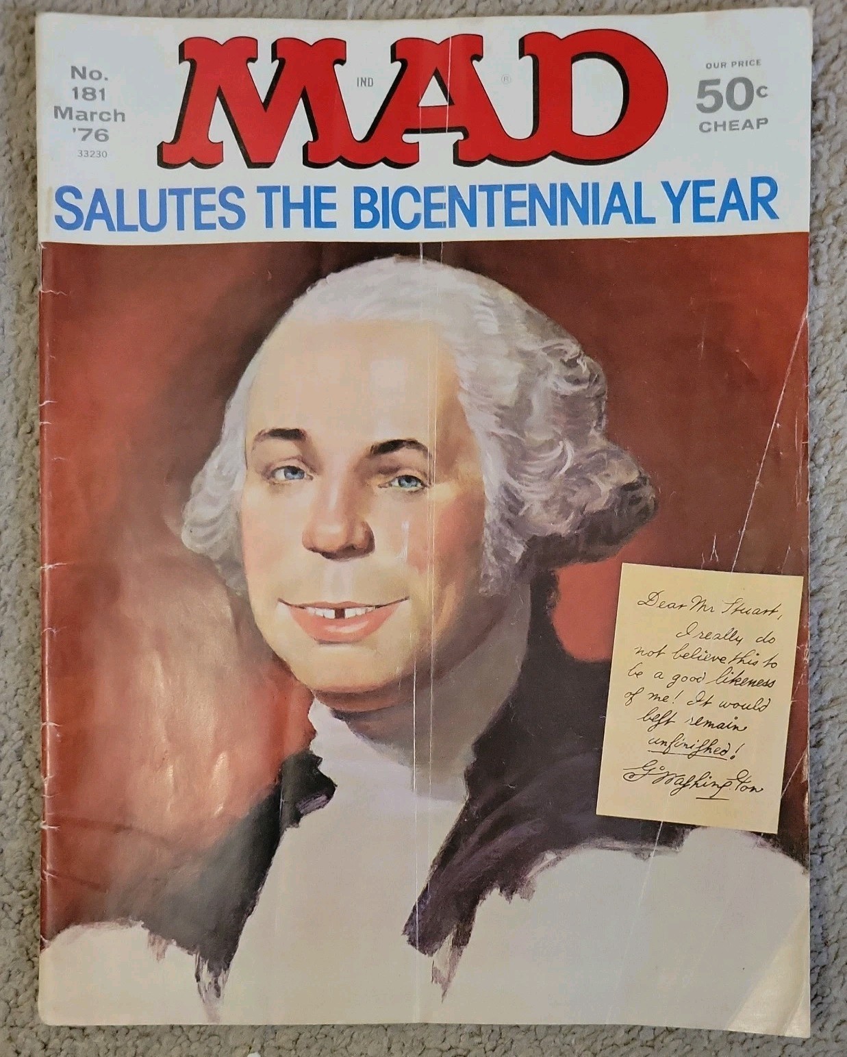 MAD MAGAZINE March  and Ju1y 1976 No. 181 & No. 184 Bicentennial / Arbor Day
