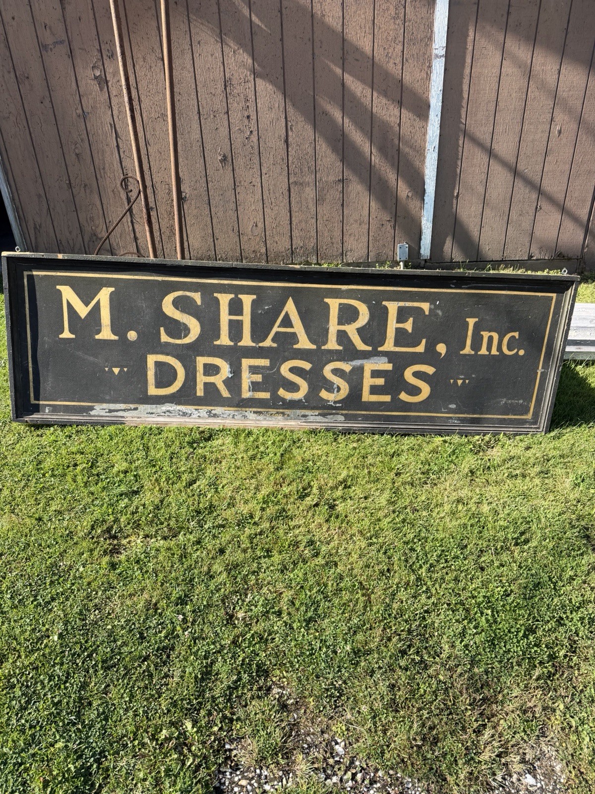 Wonderful Large Antique Smaltz Advertising Sign Dresses Dress Clothing Store