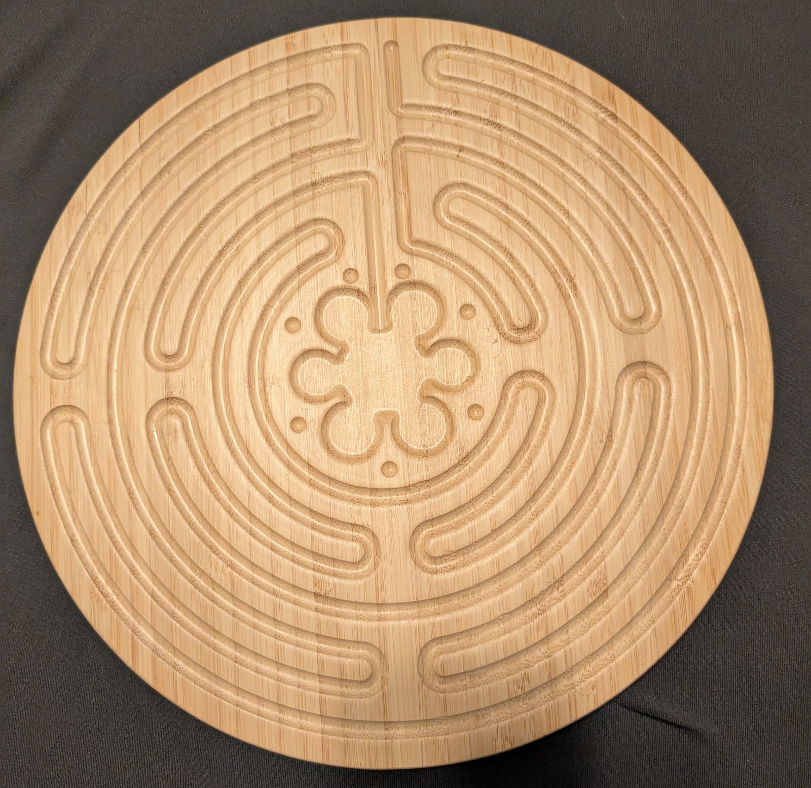 Lot of 10 Double-Sided Bamboo Finger Labyrinths 12.5\