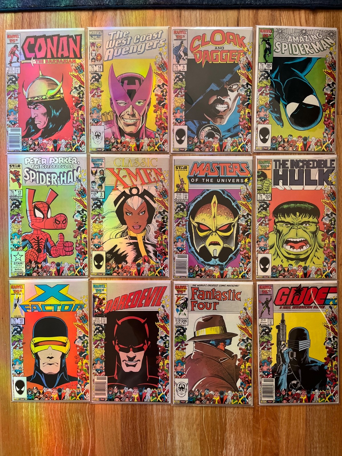Marvel 25th Anniversary 1986 26 Comic Lot Muppet Babies #10 Spider-Ham #12