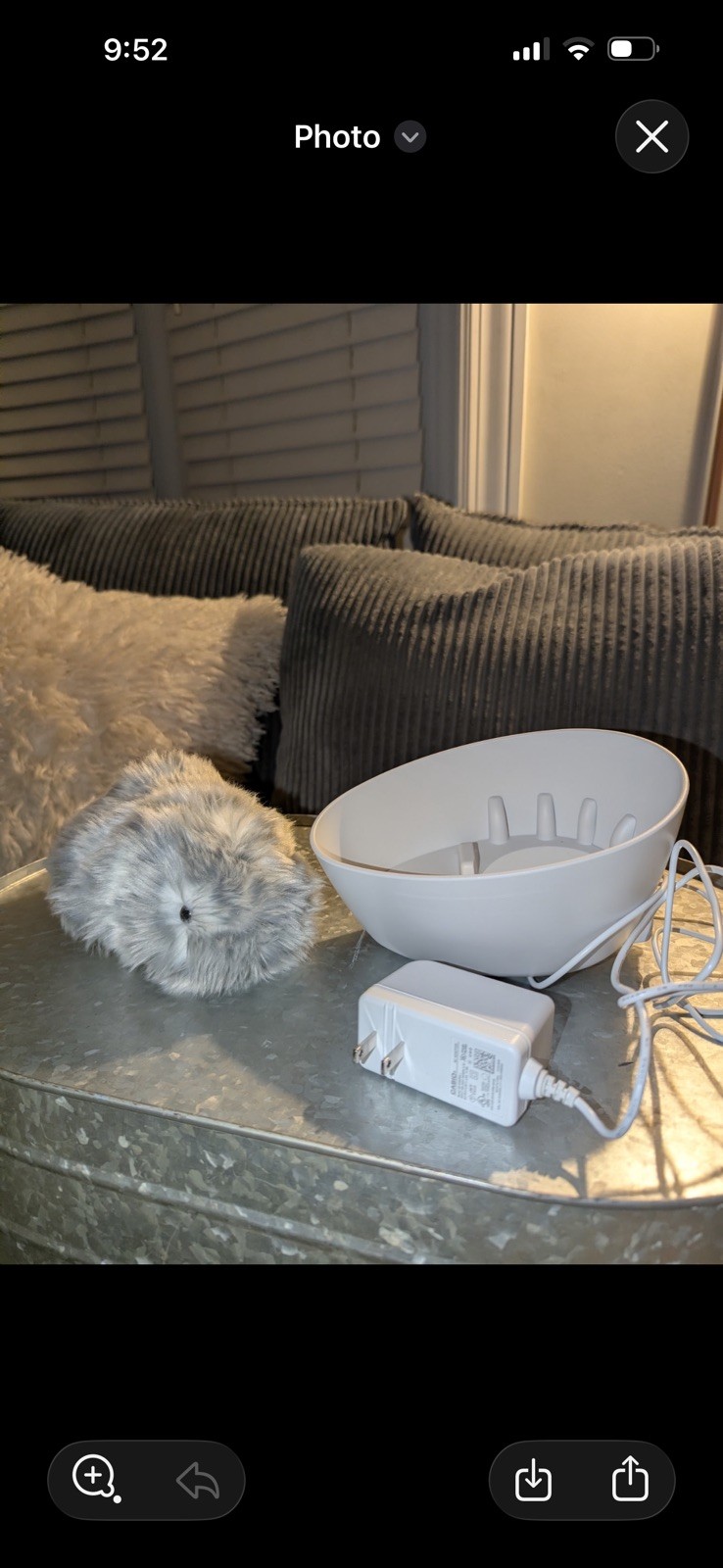 Casio Moflin AI Pet Smart Companion Robot Silver (PE-M10SR) Open Box Complete