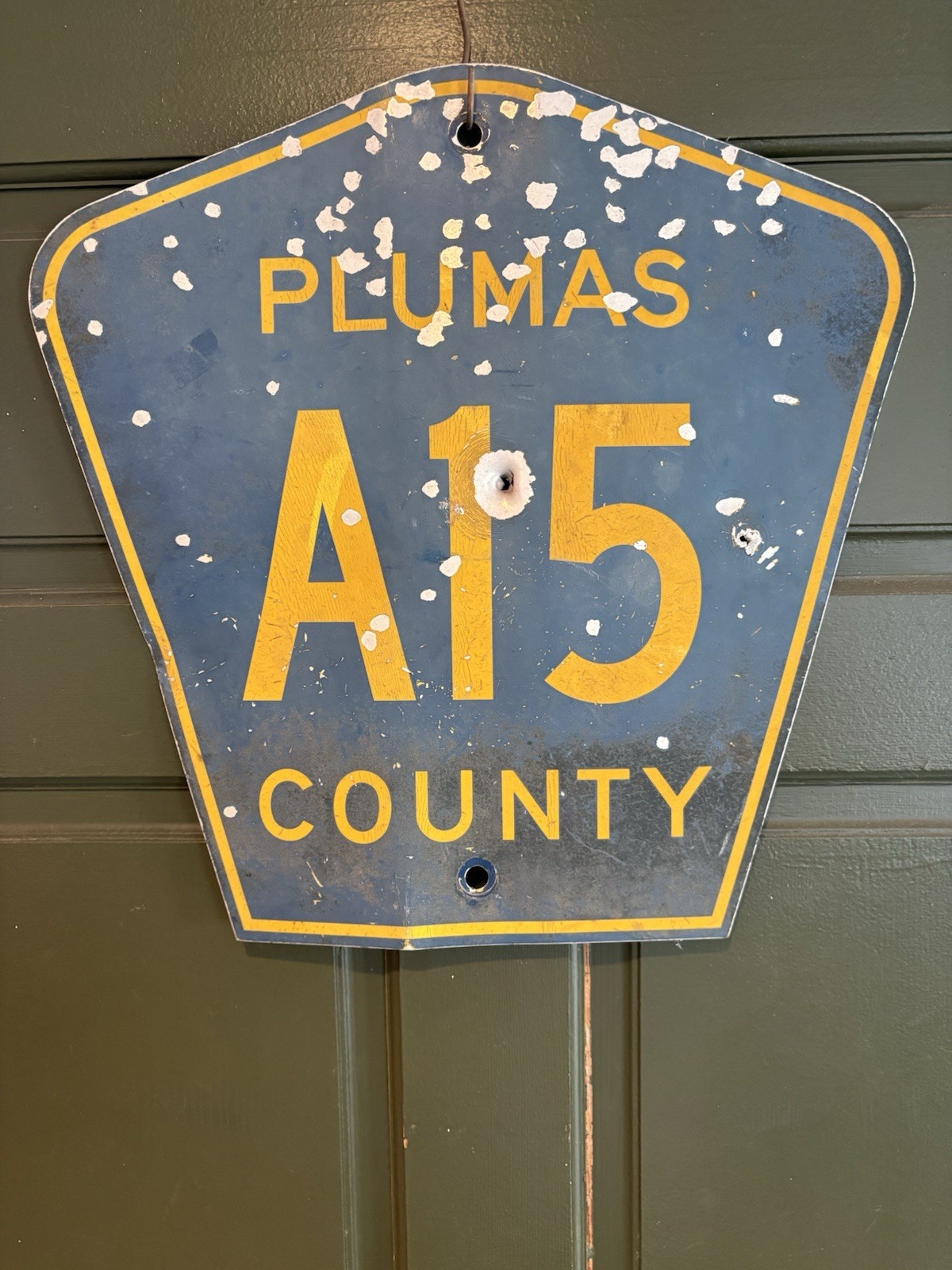 RARE ORIGINAL🇺🇸1950s VINTAGE PLUMAS COUNTY CALIFORNIA ROADWAY SIGN A15👀LQQK👀 RARE ORIGINAL🇺🇸1950s VINTAGE PLUMAS COUNTY CALIFORNIA ROADWAY SIGN A15👀LQQK👀