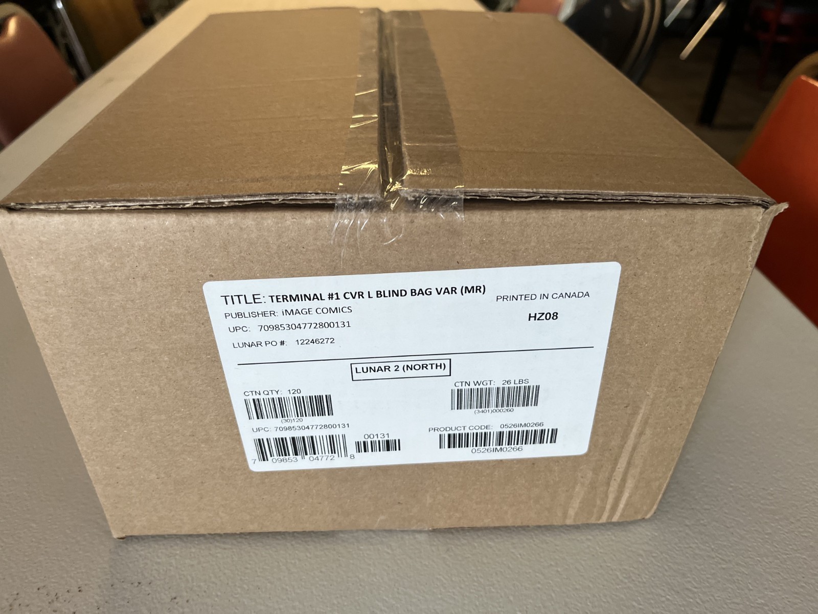 2026 - Robert Kirkman - TERMINAL #1 SEALED CASE OF 120 BLIND BAGS - NEW