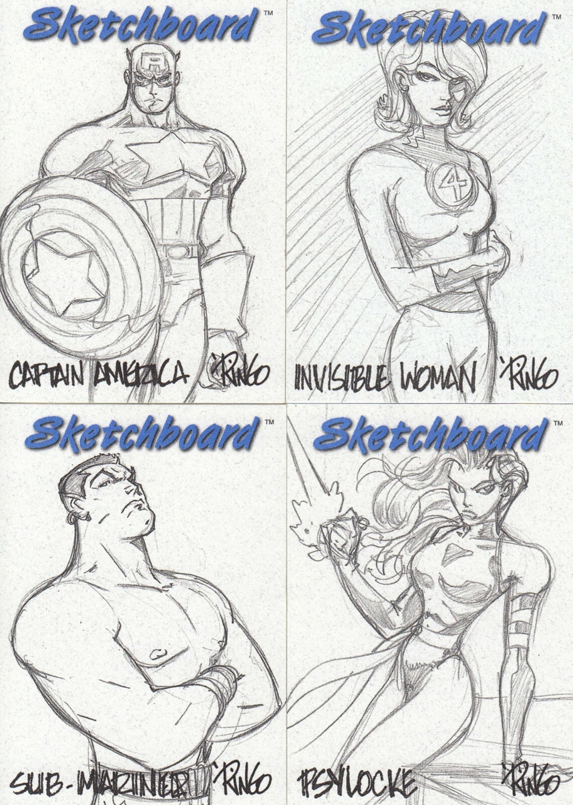 MARVEL CREATORS COLLECTION SKETCHBOARD U PICK SINGLE INSERT CARDS ALL COLORS