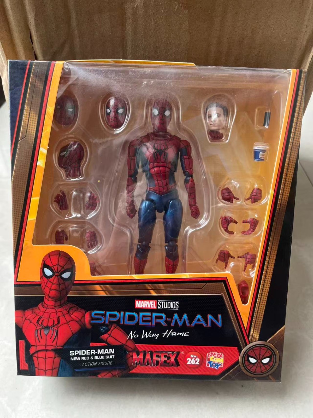 MAFEX No.262 SPIDER-MAN New RED & BLUE SUIT Marvel Action Figure Medicom Toy
